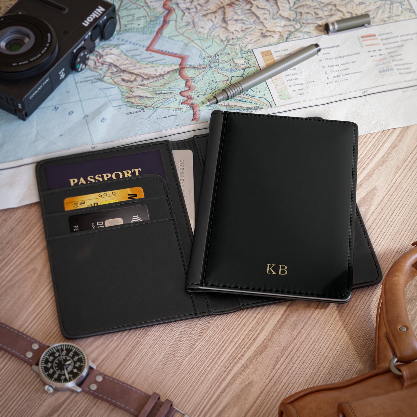 Personalized Passport Cover for Men