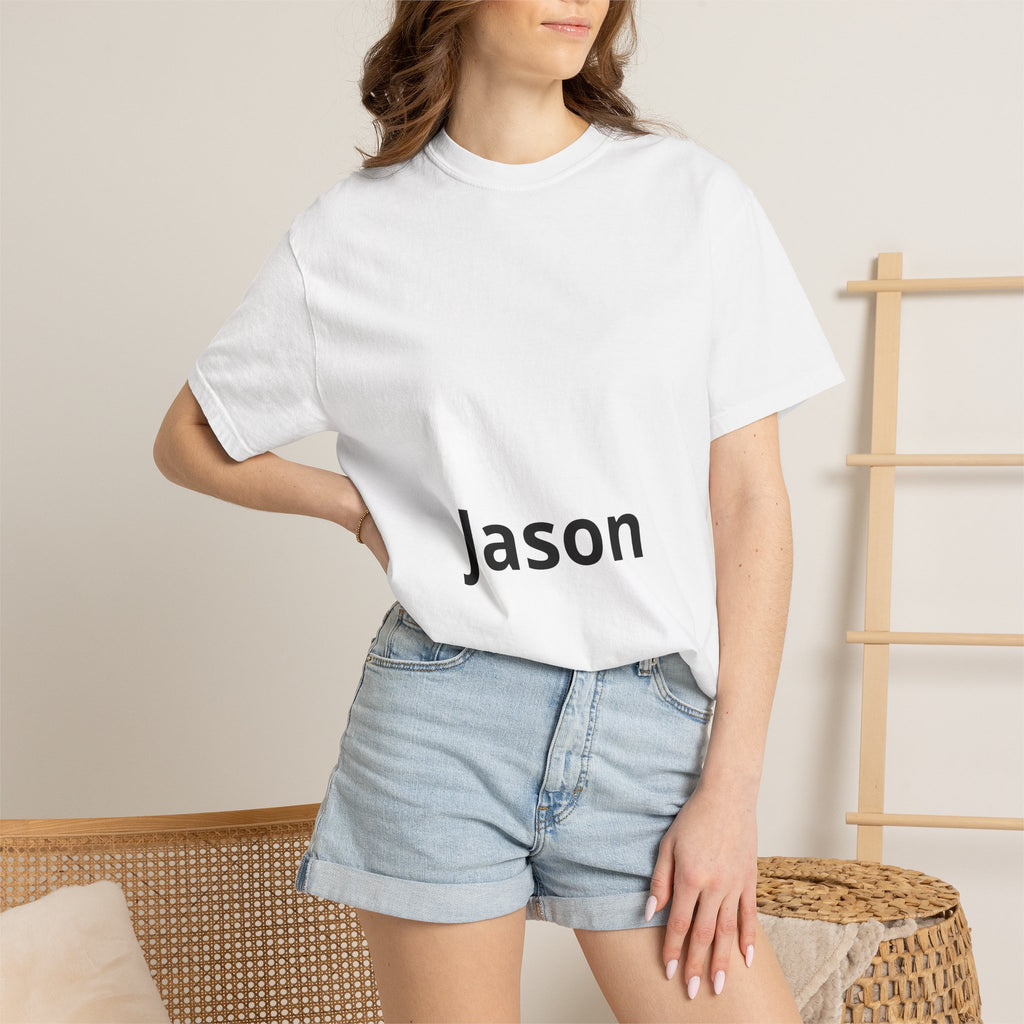 Personalized 'Jason' Name T-Shirt — Custom Simple Text Tee