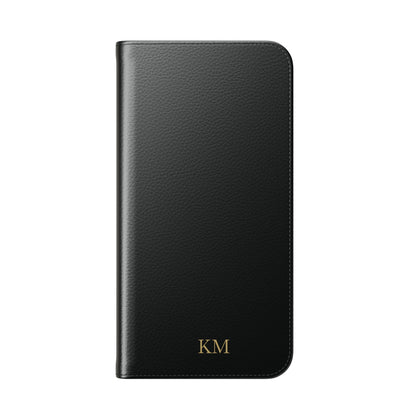Personalized Leather Flip Phone Case for Men