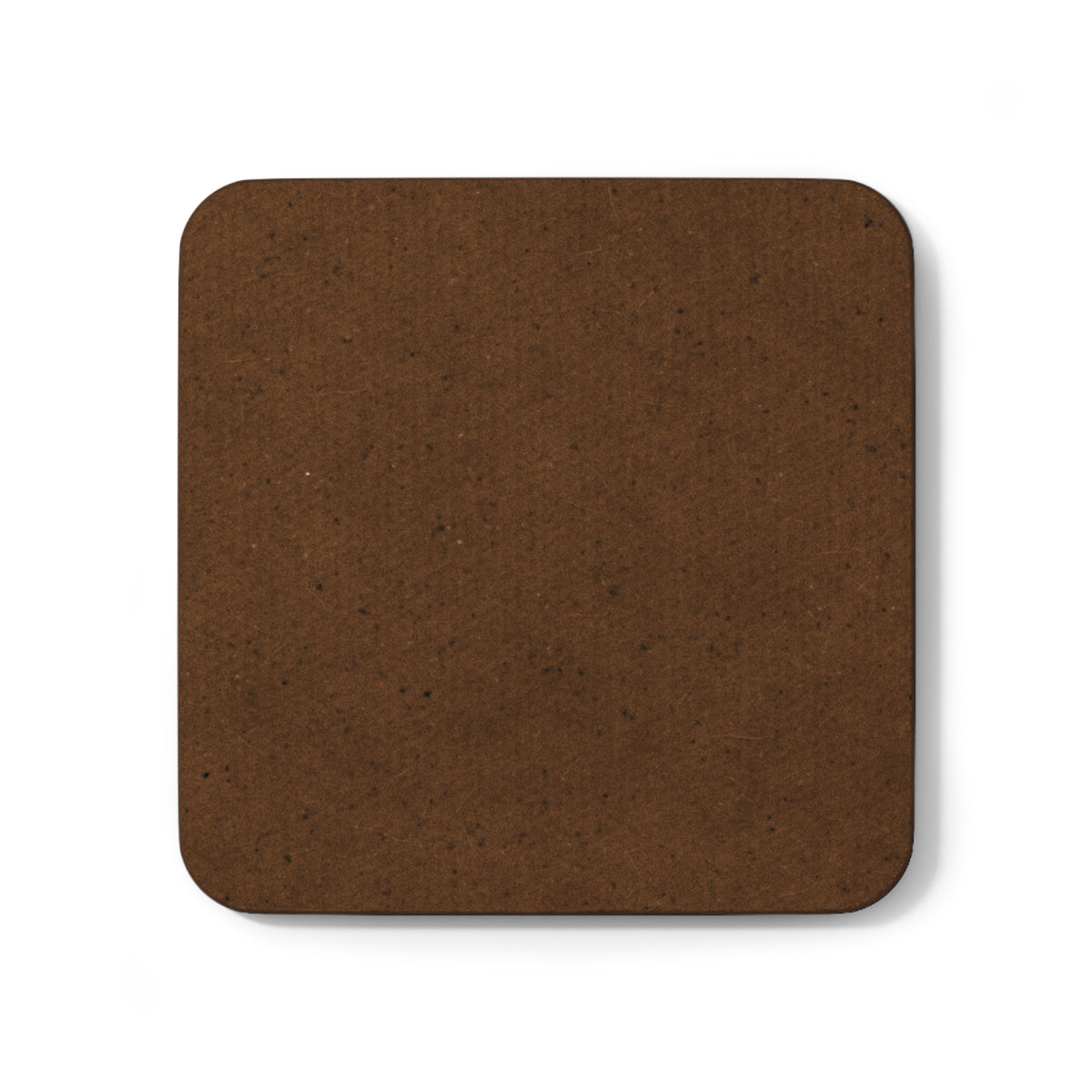 Personalized coaster for men, 3.5 inch square, shown with a drink