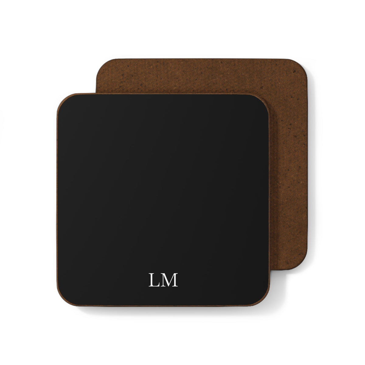 Custom printed coaster for men, hardboard face with MDF backing