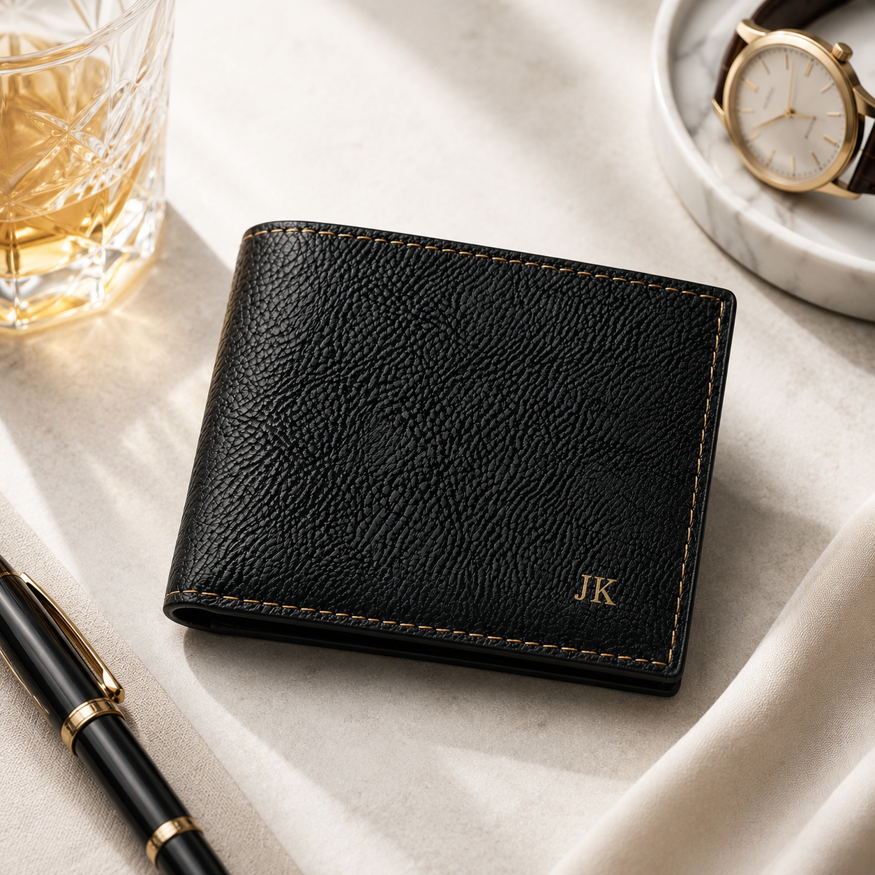 Personalized Leather Wallet for Men