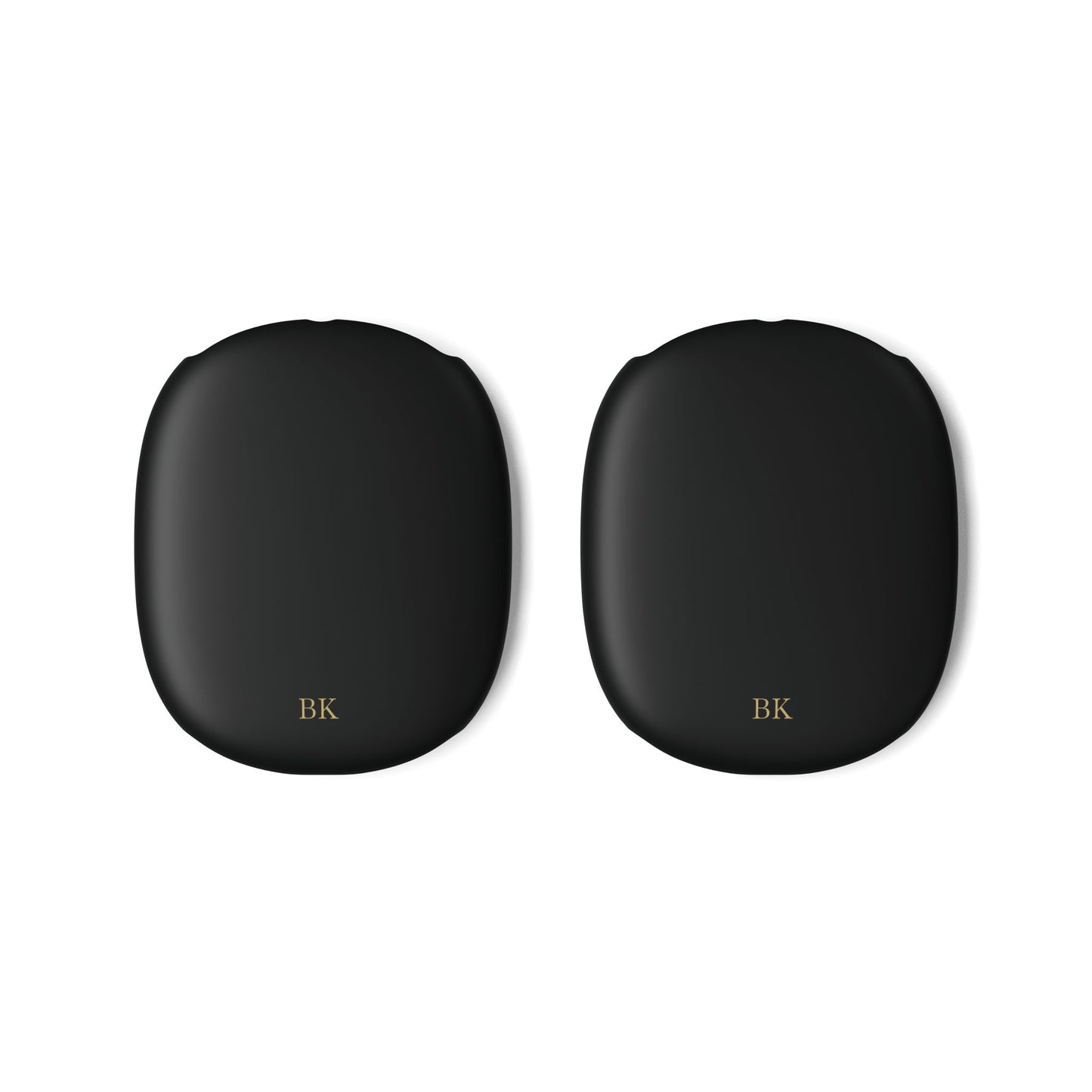 Personalized AirPods Max case for men in white, matte finish