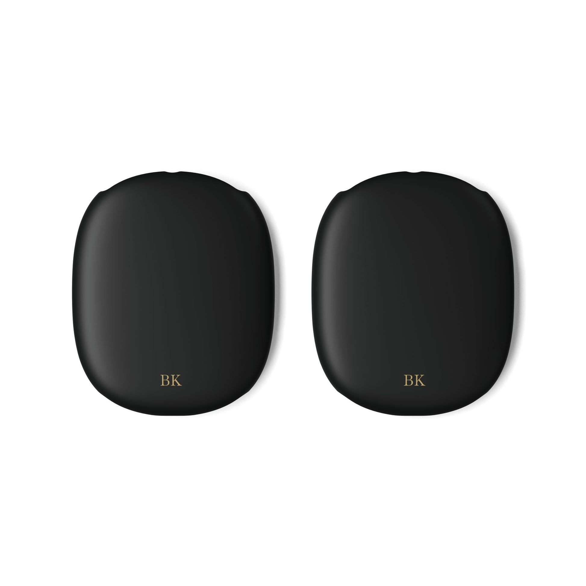 Personalized AirPods Max case for men in white, matte finish