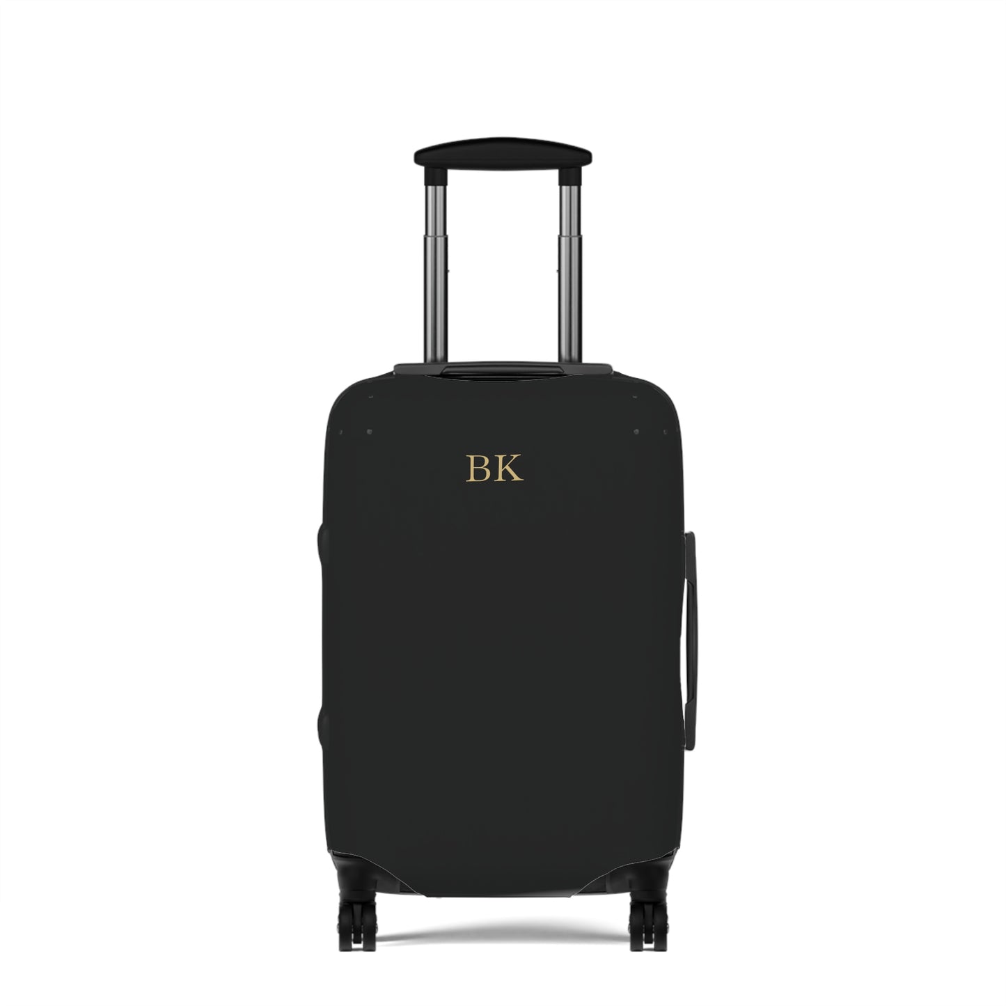 Personalized luggage cover for men, 21 by 14 inches with custom print