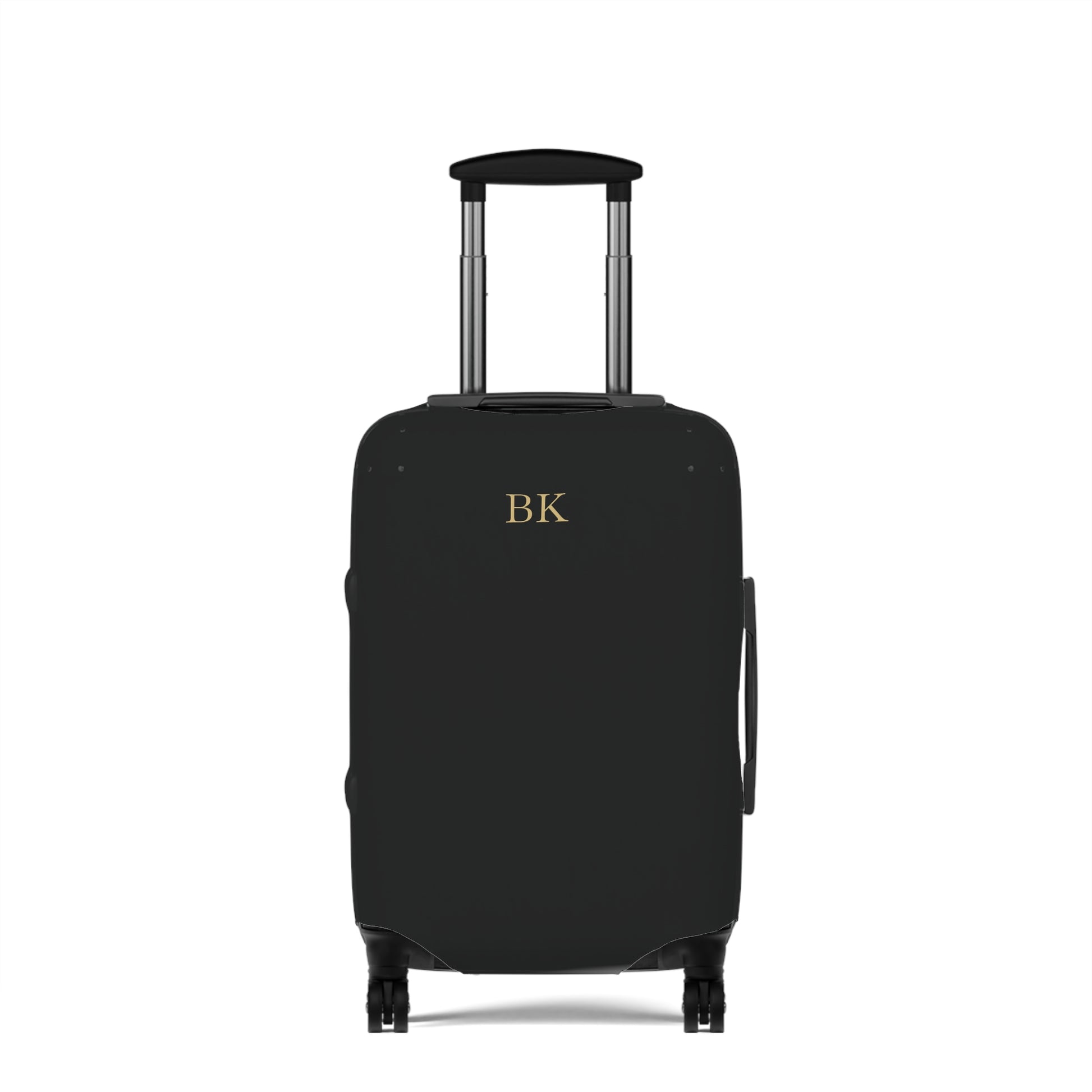 Personalized luggage cover for men, 21 by 14 inches with custom print