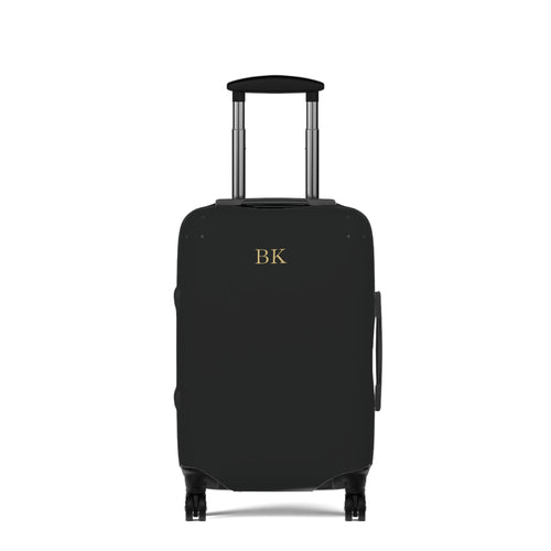 Personalized luggage cover for men, 21 by 14 inches with custom print