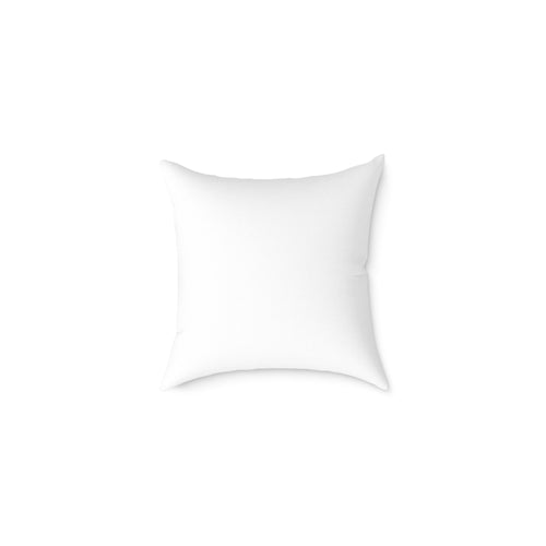Personalized photo pillow displayed on a sofa