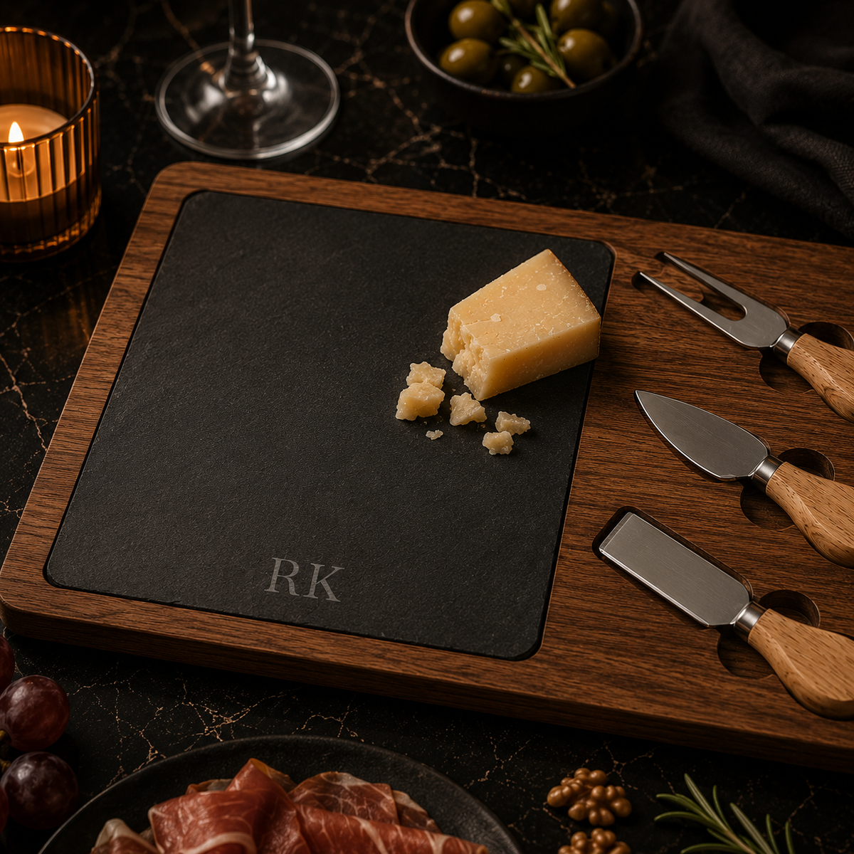 Personalized Charcuterie Board for Men - Large