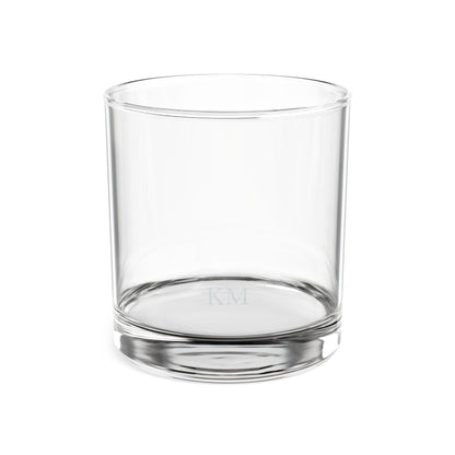 Personalized rocks whiskey glass for men, 10.5oz with custom engraving