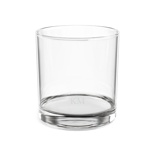 Personalized rocks whiskey glass for men, 10.5oz with custom engraving