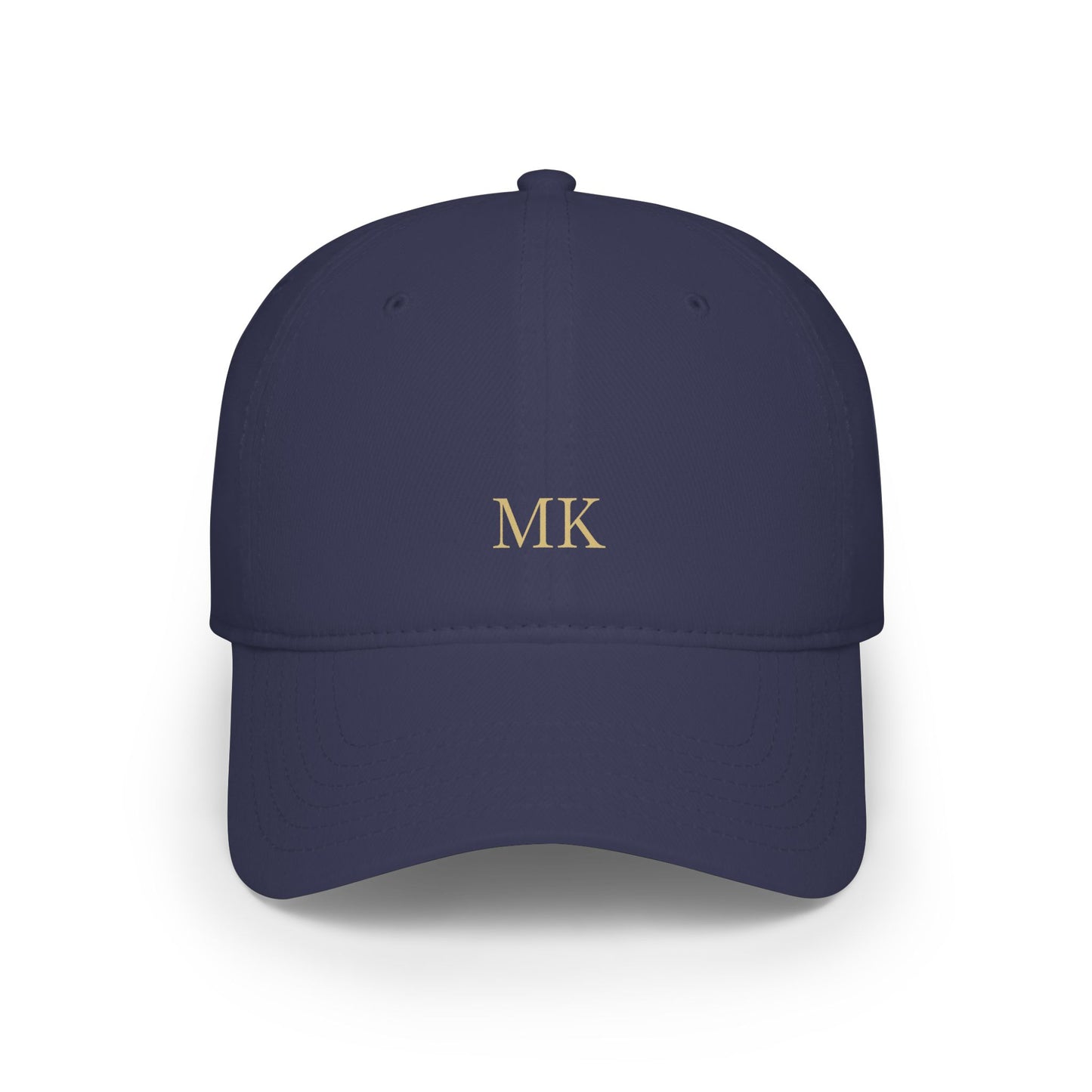 Personalized baseball cap for men in dark navy with custom embroidery