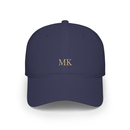 Personalized baseball cap for men in dark navy with custom embroidery