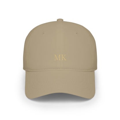 Personalized baseball cap for men in khaki with custom embroidery