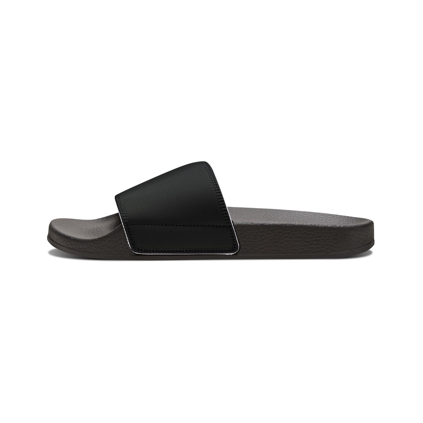 Personalized sandals for men in black with removable custom straps