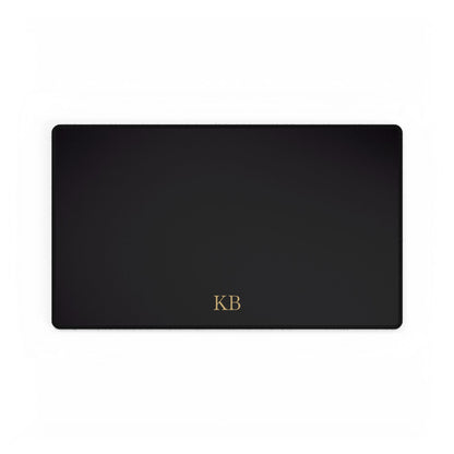 Personalized desk mat for men, 23.6 by 13.8 inches with custom design