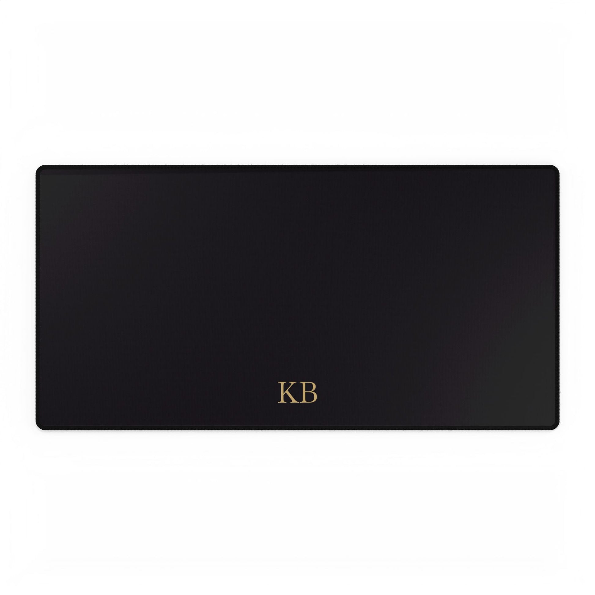 Personalized desk mat for men, 31.5 by 15.5 inches with custom design