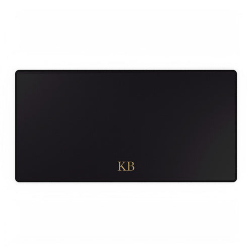 Personalized desk mat for men, 31.5 by 15.5 inches with custom design