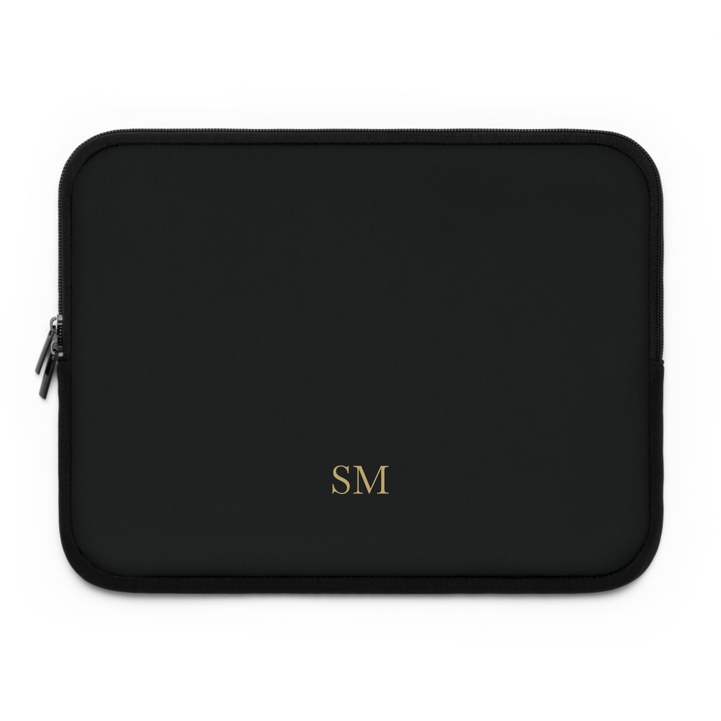 Personalized laptop sleeve for men in black, 13 inch