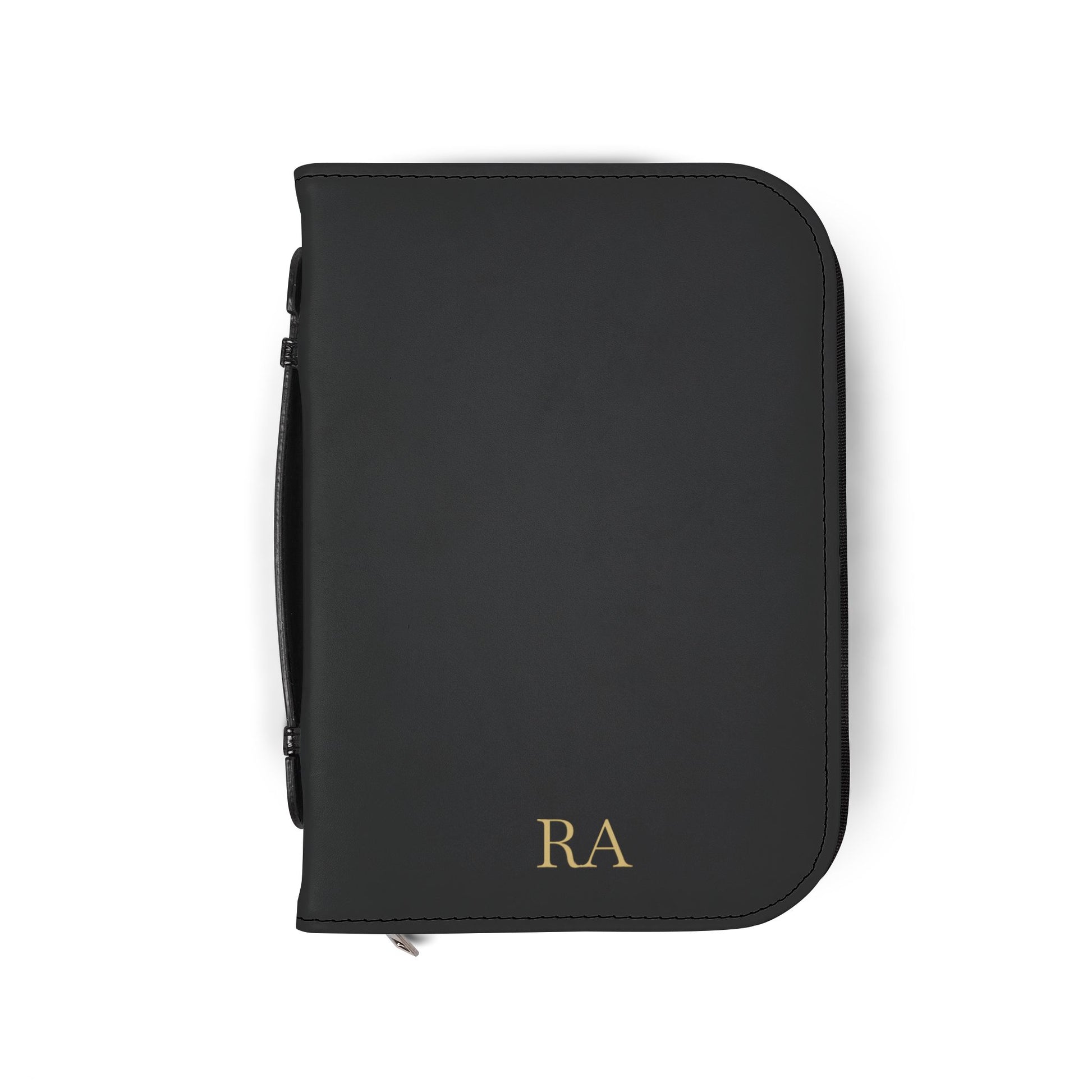 Personalized leather Bible cover for men, large size