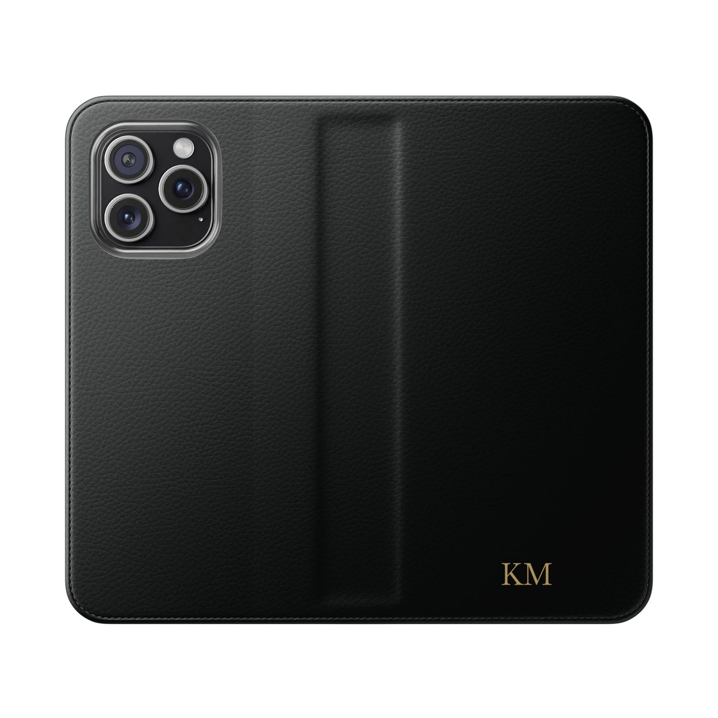Personalized leather flip phone case for men, iPhone 15 Pro Max, with card slots