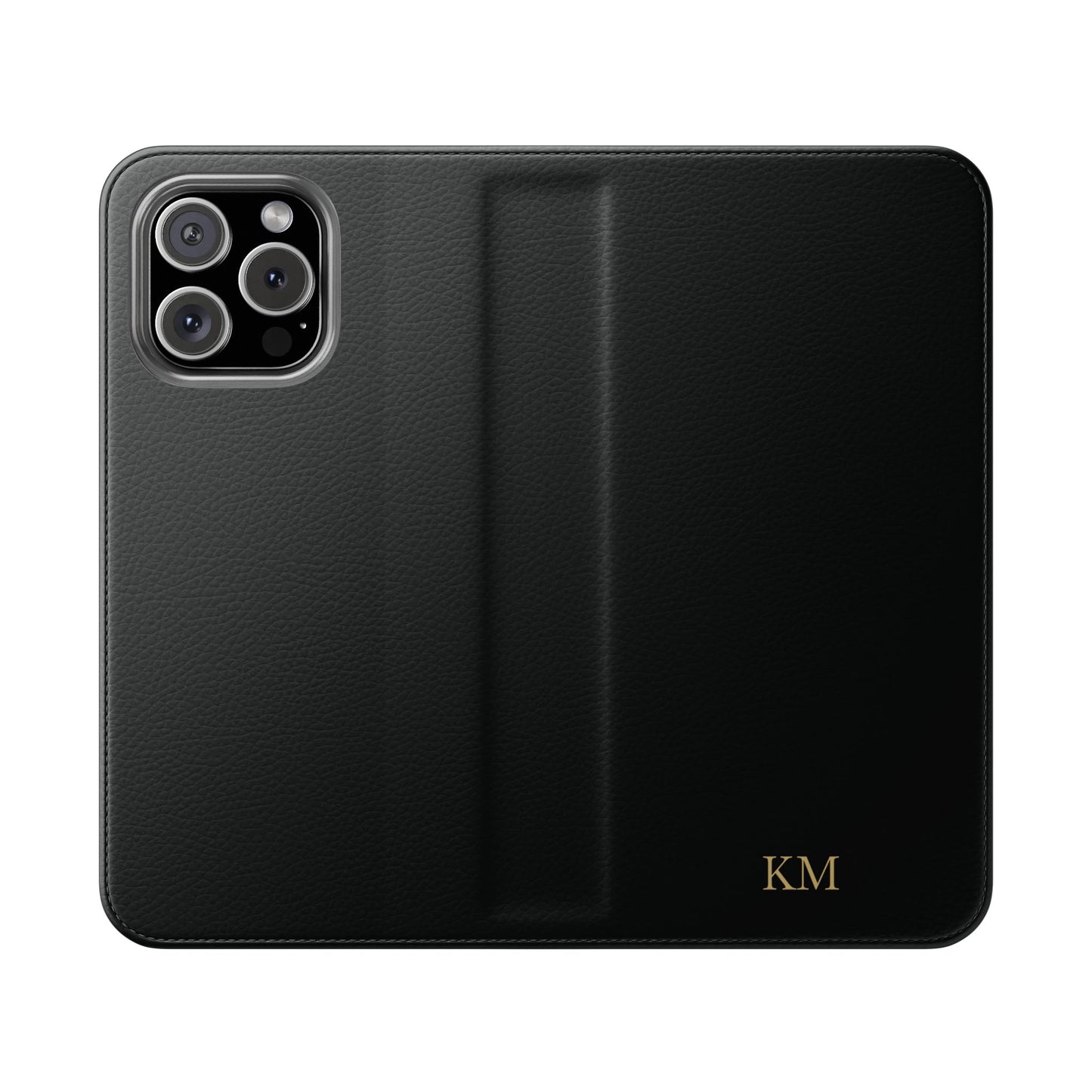 Personalized leather flip phone case for men, iPhone 16 Pro Max, with card slots