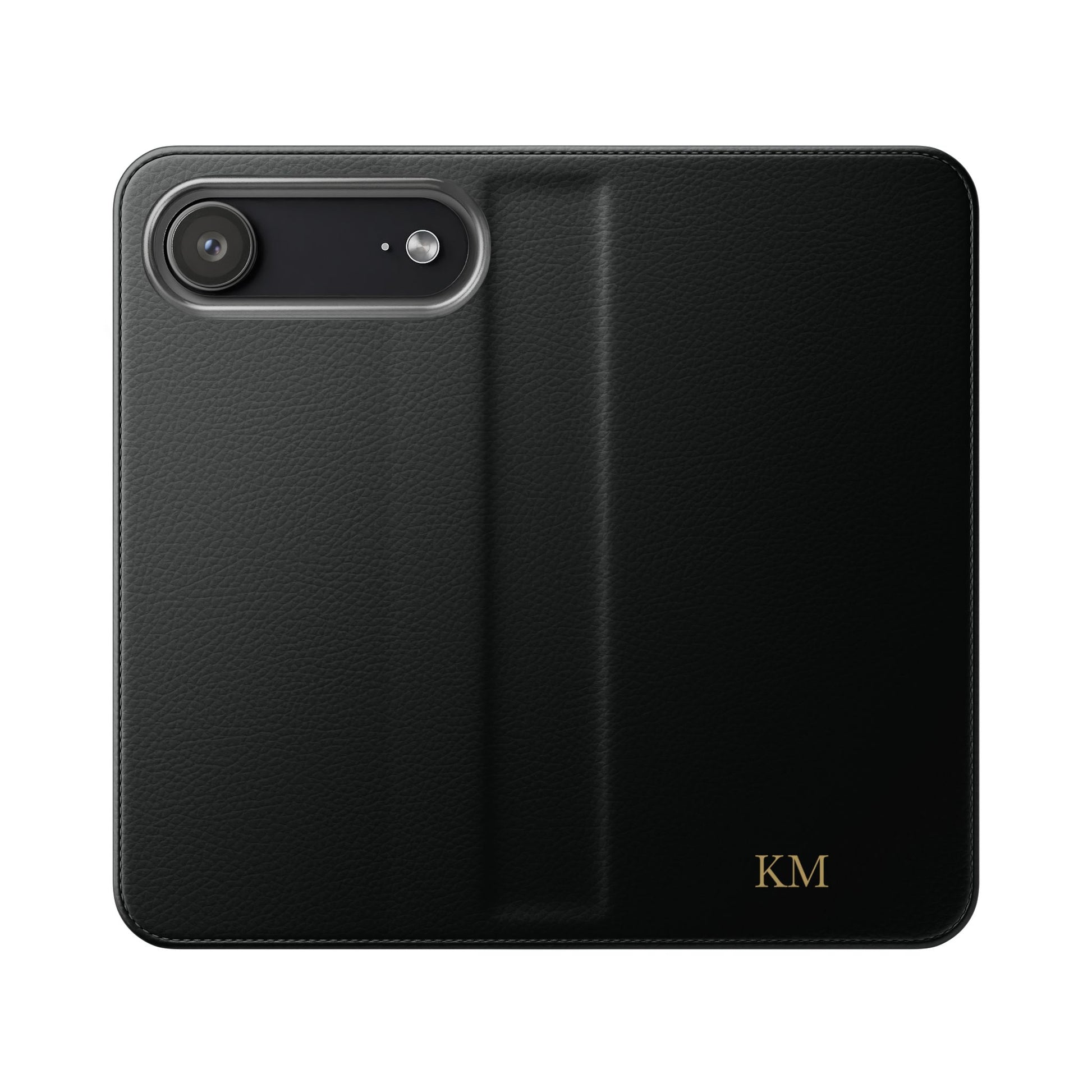 Personalized leather flip phone case for men, iPhone 17 Air, with card slots