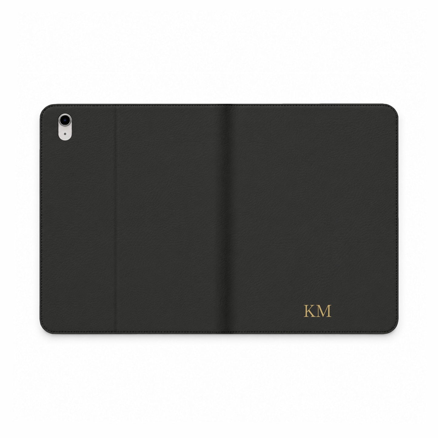 Personalized leather iPad folio case for men, iPad 10th Gen