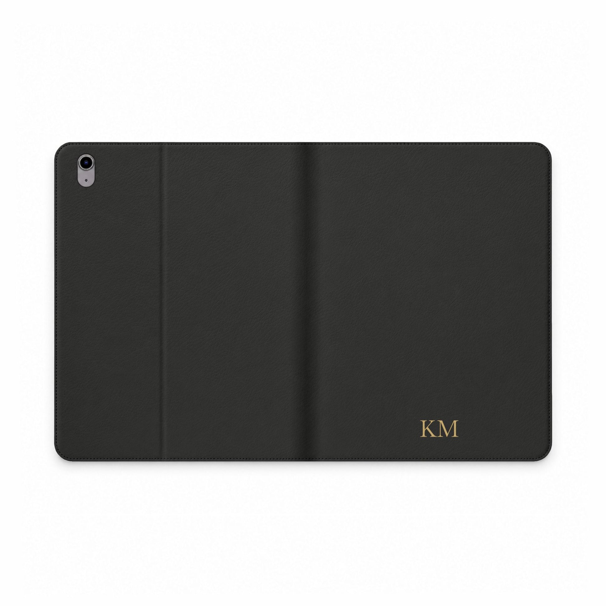 Personalized leather iPad folio case for men, iPad Air 11 inch