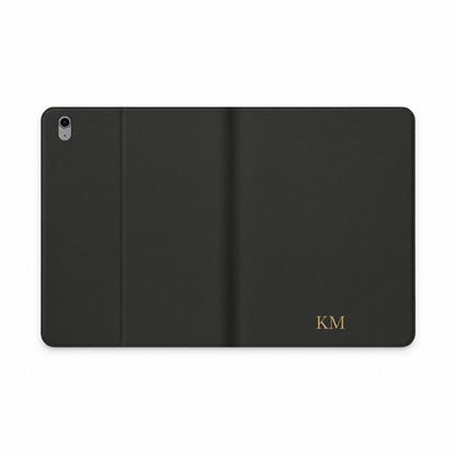 Personalized leather iPad folio case for men, iPad Air 11 inch