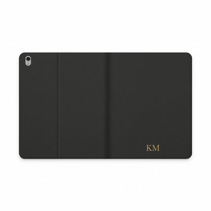 Personalized leather iPad folio case for men, iPad Air 13 inch