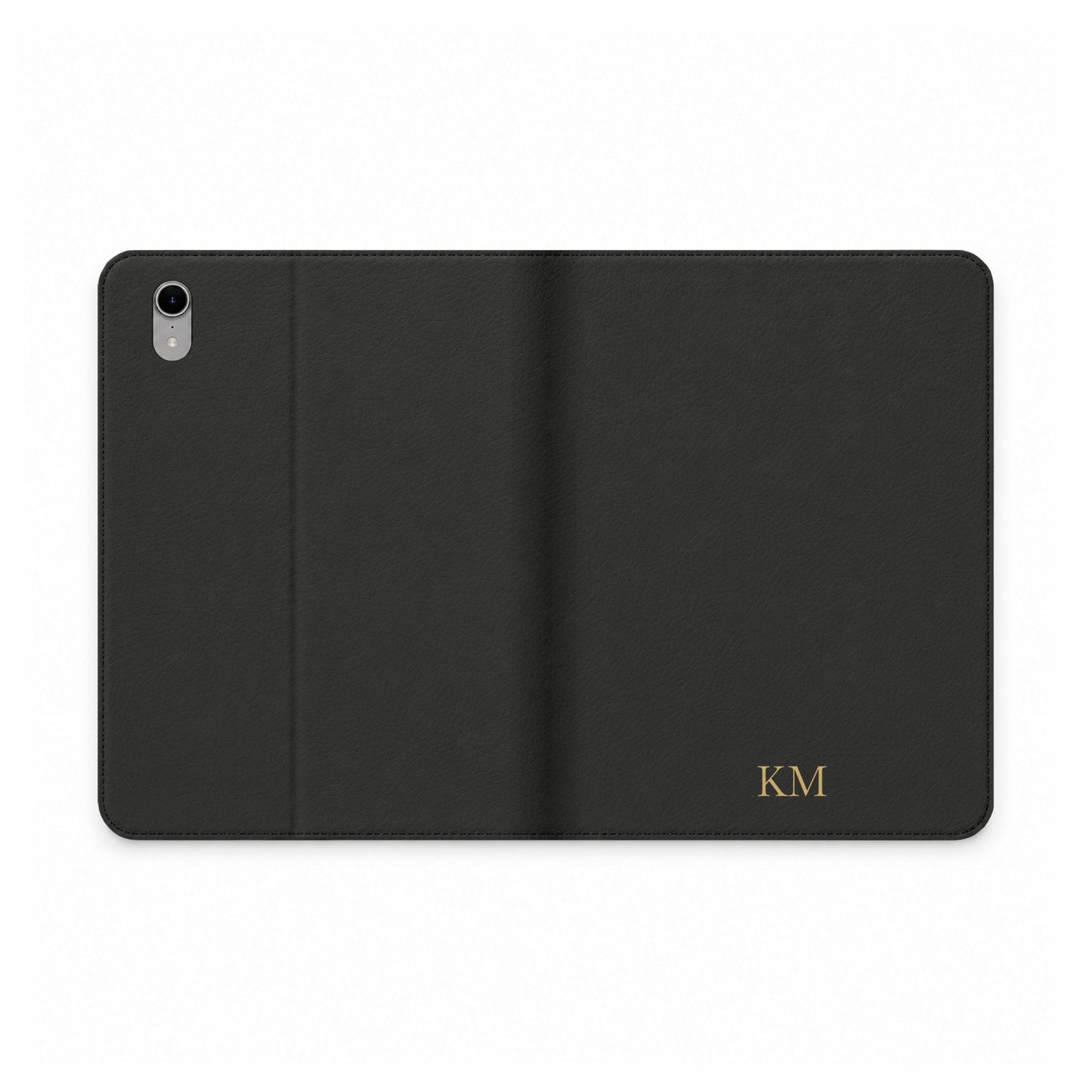 Personalized leather iPad folio case for men, iPad mini
