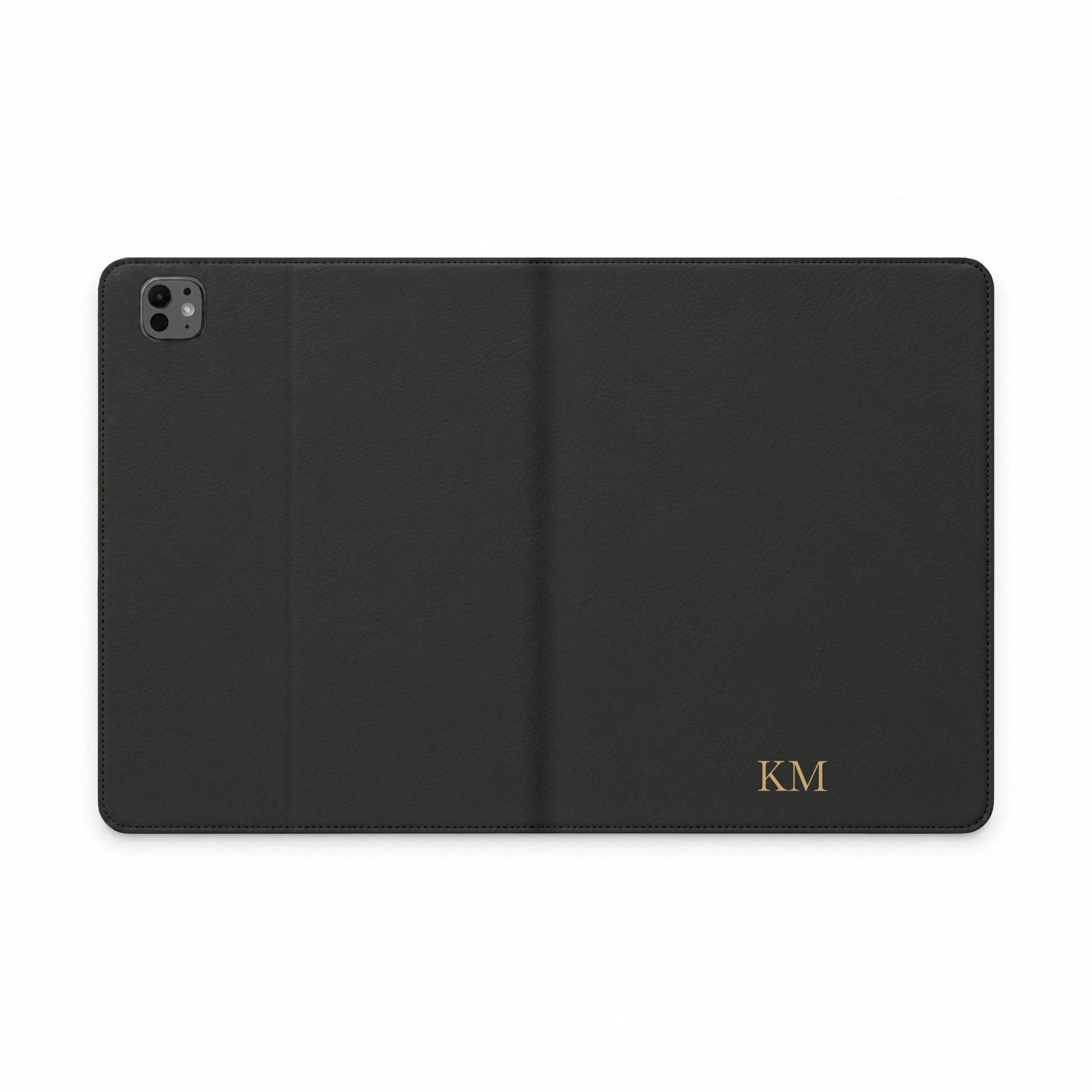 Personalized leather iPad folio case for men, iPad Pro 11 inch M4