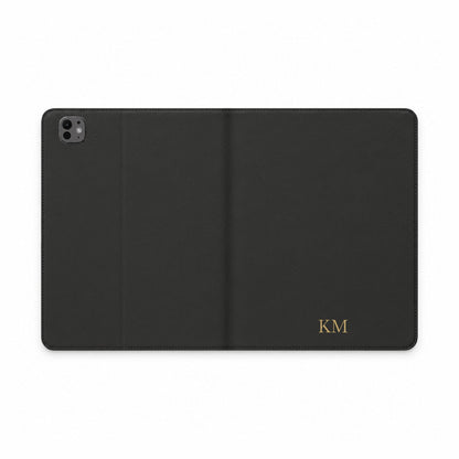 Personalized leather iPad folio case for men, iPad Pro 11 inch M4