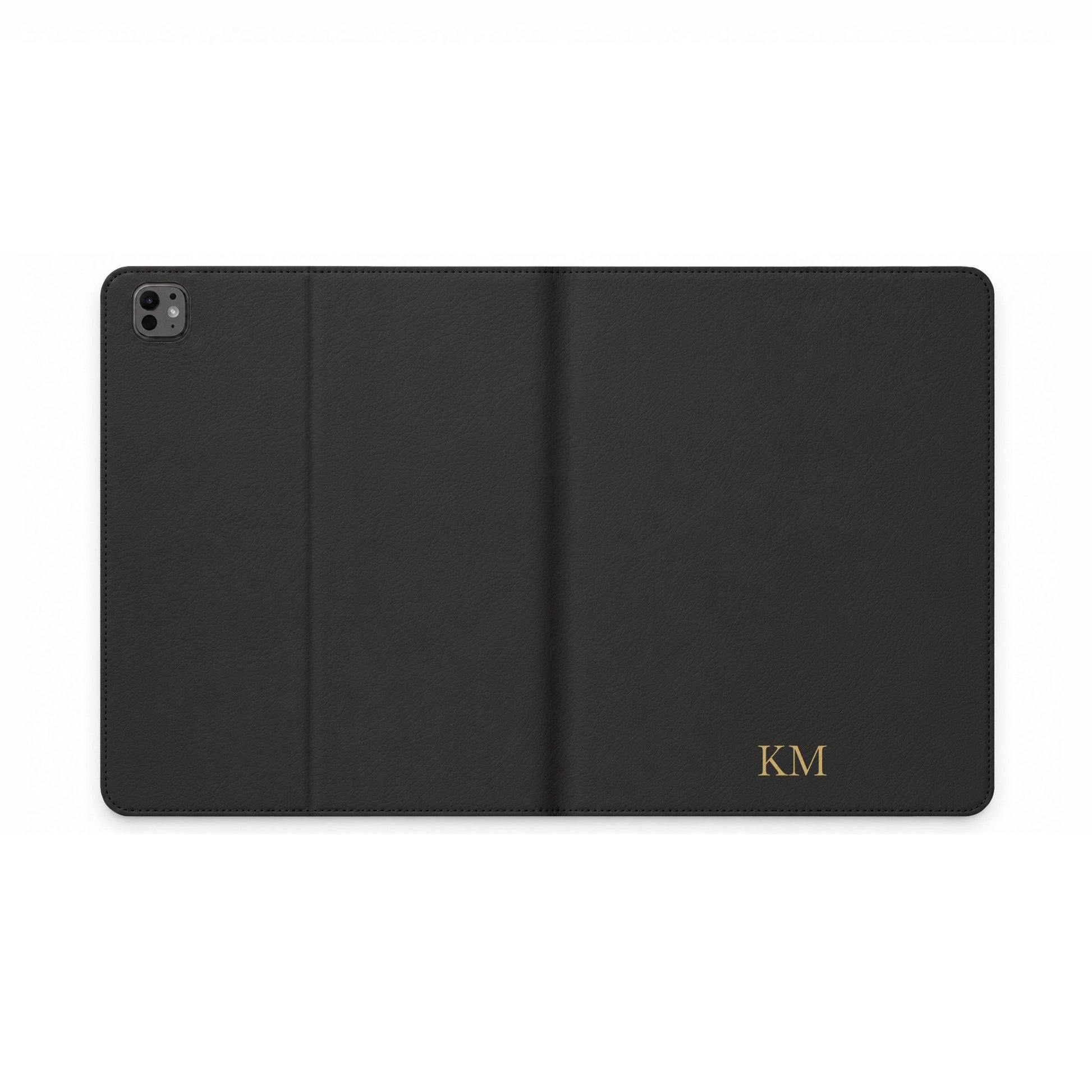 Personalized leather iPad folio case for men, iPad Pro 12.9 inch