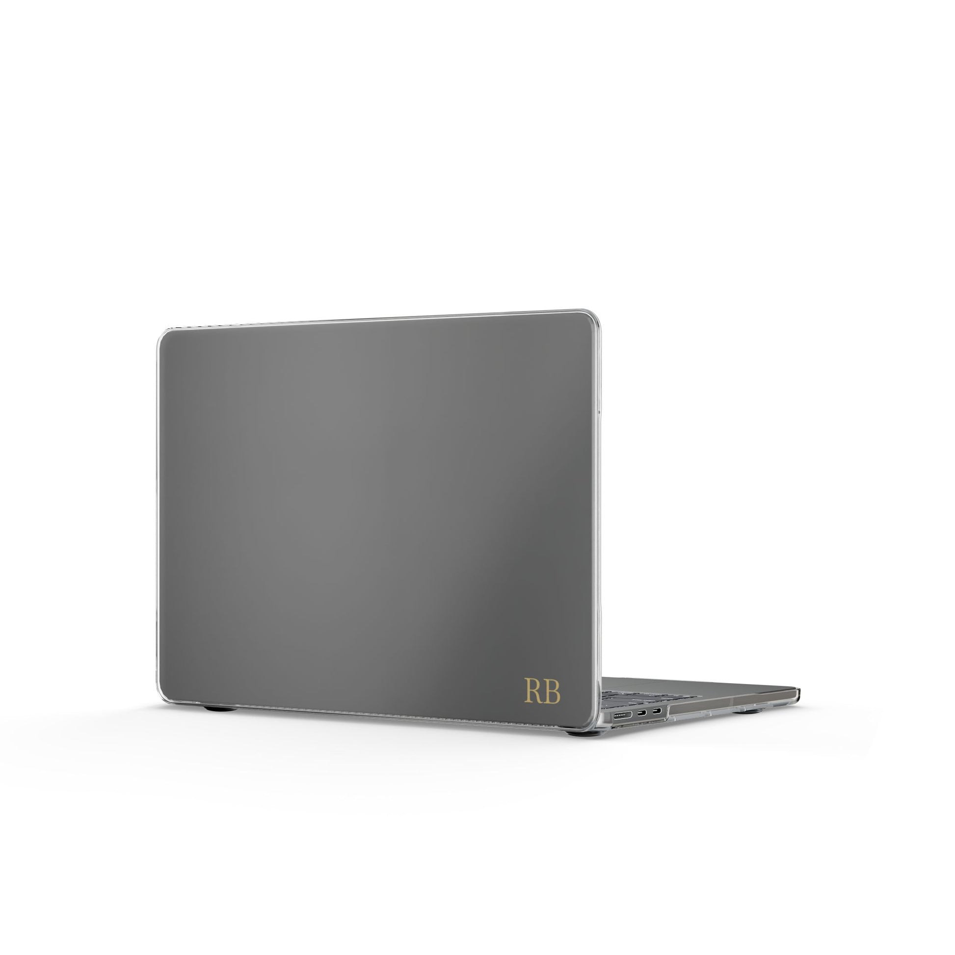 Personalized MacBook case for men, MacBook Air 13.6 inch, glossy clear shell