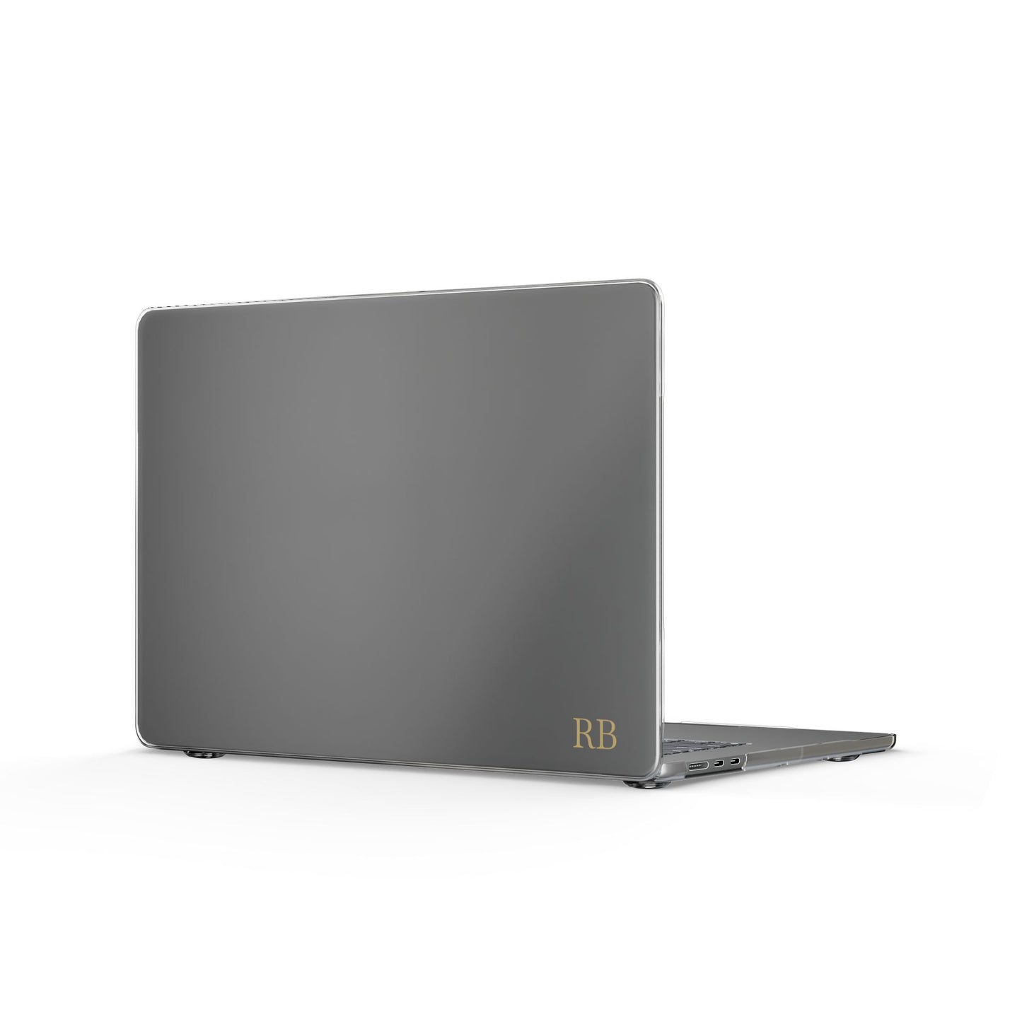 Personalized MacBook case for men, MacBook Air 15.3 inch, glossy clear shell