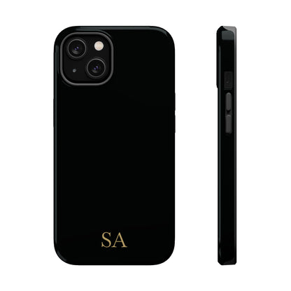Personalized magnetic phone case for men, iPhone 14, glossy finish