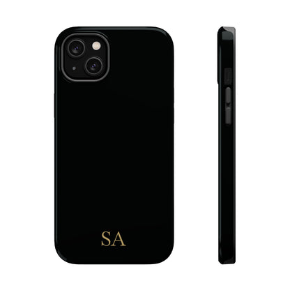 Personalized magnetic phone case for men, iPhone 14 Plus, glossy finish