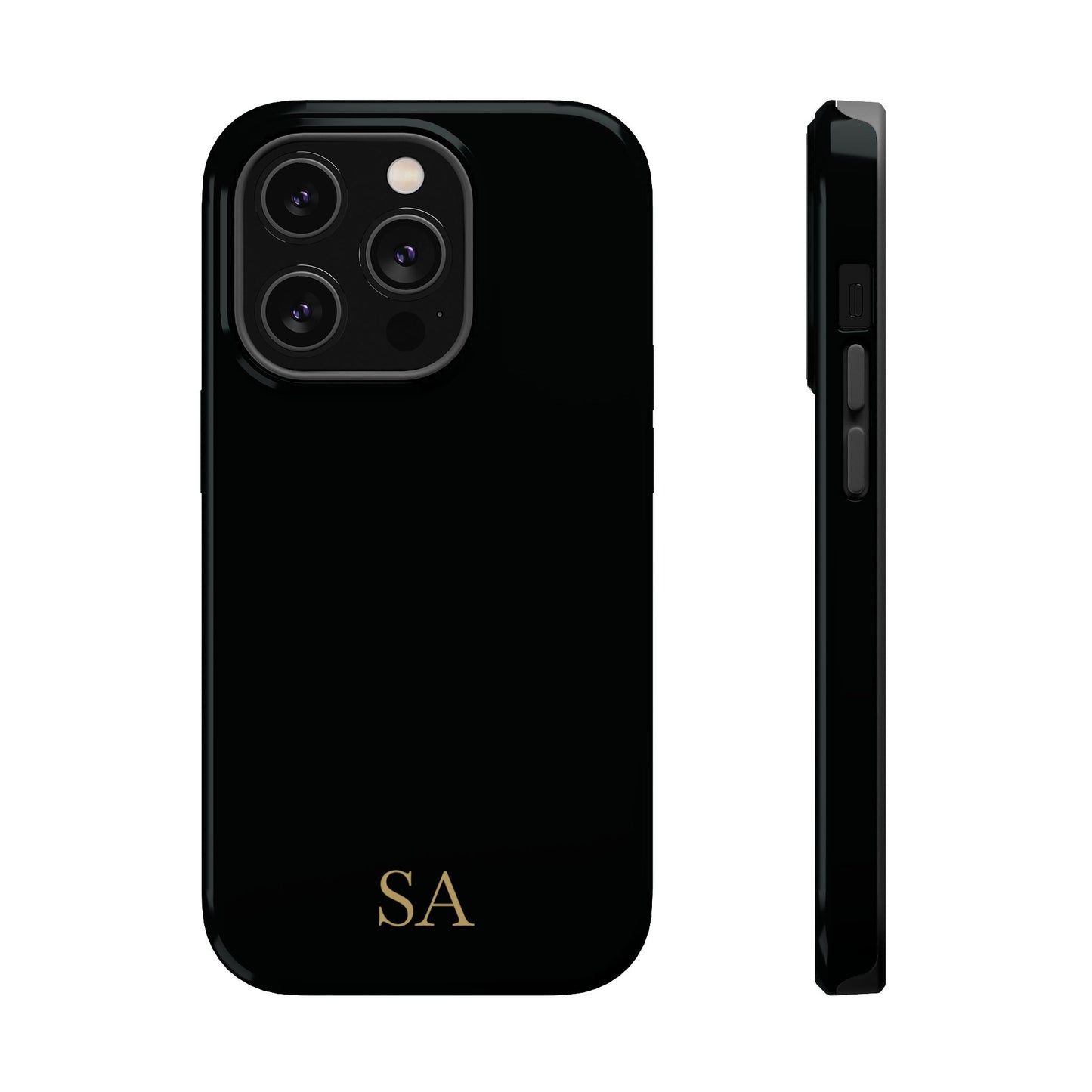 Personalized magnetic phone case for men, iPhone 14 Pro, glossy finish