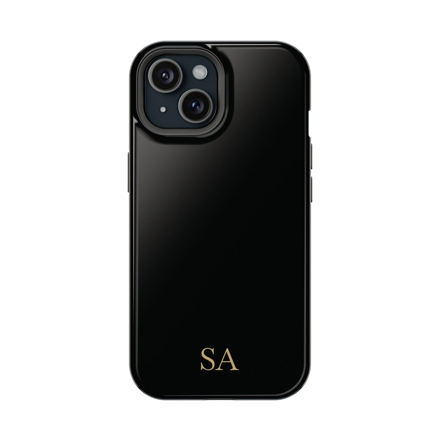 Personalized magnetic phone case for men, iPhone 15, glossy finish