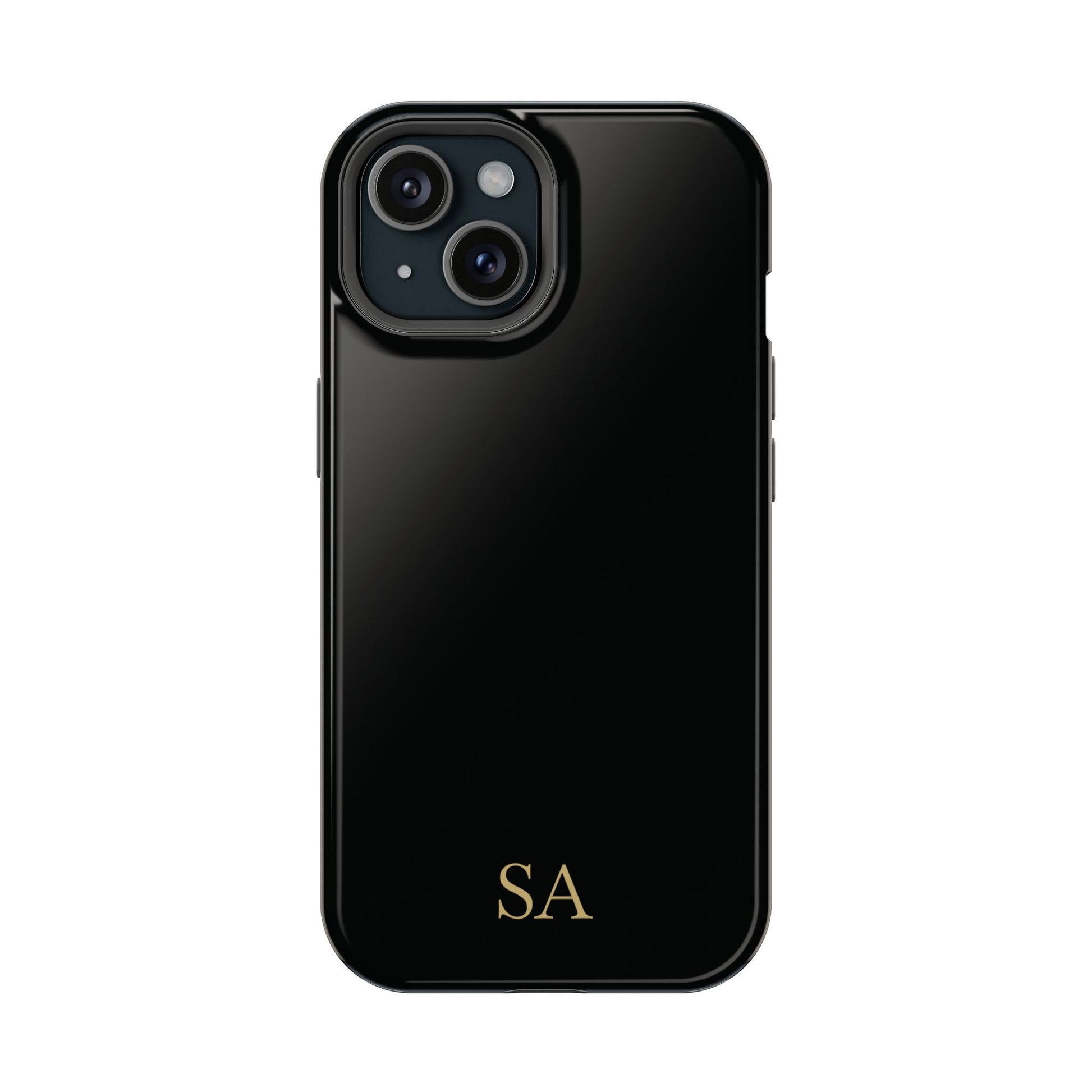 Personalized magnetic phone case for men, iPhone 15, glossy finish