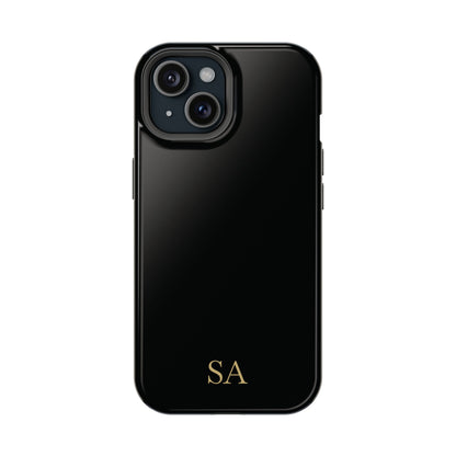 Personalized magnetic phone case for men, iPhone 15, glossy finish
