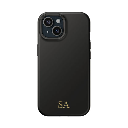 Personalized magnetic phone case for men, iPhone 15, matte finish