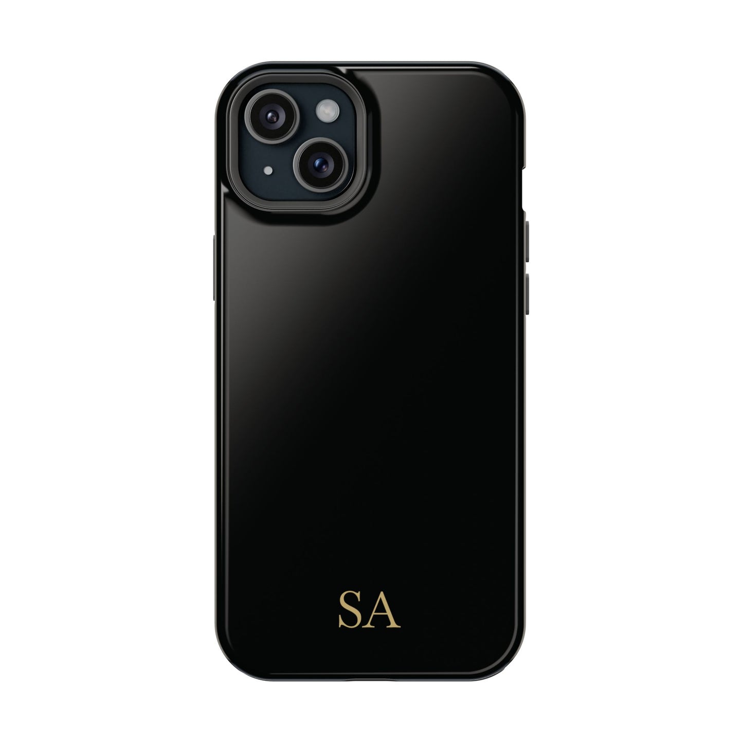 Personalized magnetic phone case for men, iPhone 15 Plus, glossy finish