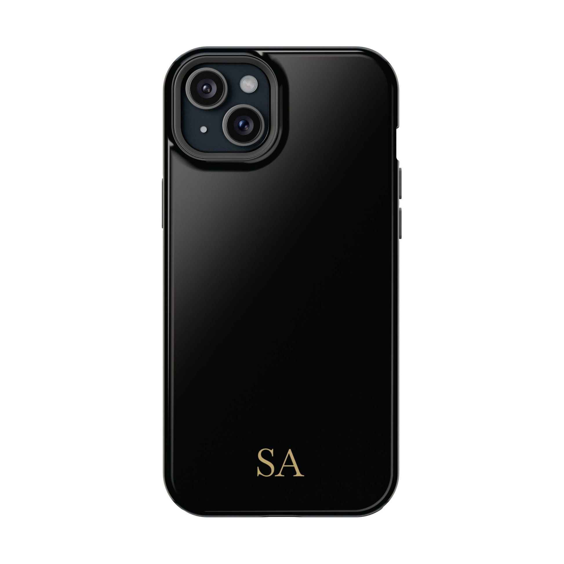 Personalized magnetic phone case for men, iPhone 15 Plus, glossy finish