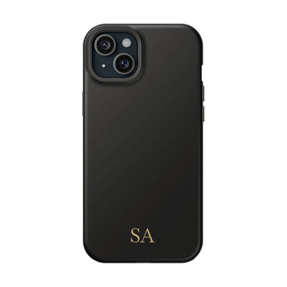 Personalized magnetic phone case for men, iPhone 15 Plus, matte finish