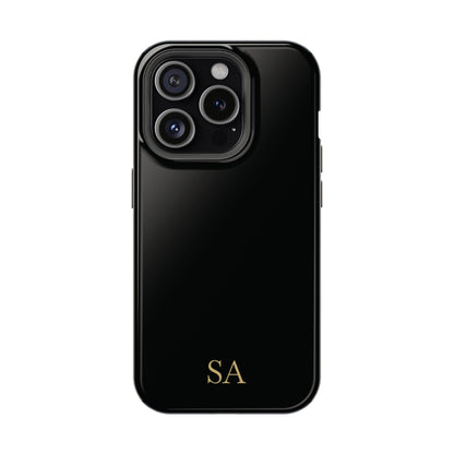Personalized magnetic phone case for men, iPhone 15 Pro, glossy finish