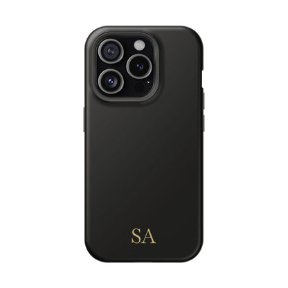Personalized magnetic phone case for men, iPhone 15 Pro, matte finish