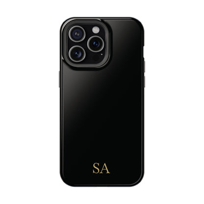 Personalized magnetic phone case for men, iPhone 15 Pro Max, glossy finish